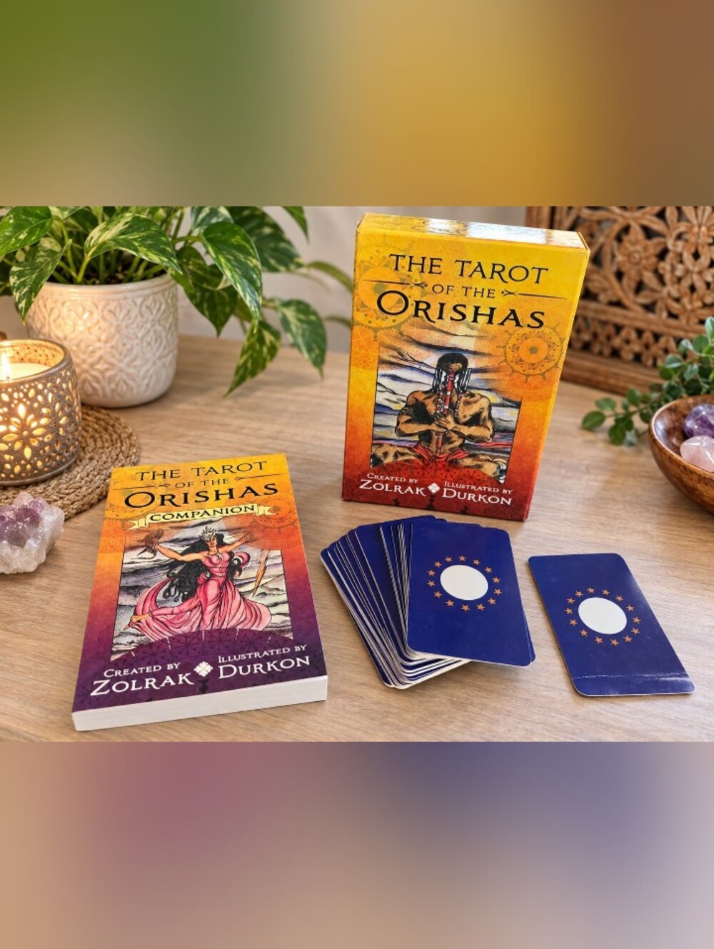 The Tarot of the Orishas Zolrak Durkon 77 Card Deck & 312 Page Book Box Set
